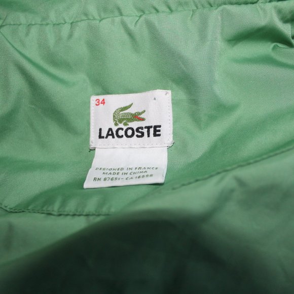 Vintage Green LACOSTE Women's Puffer Vest EXCELLENT condition Size 34 - Picture 6 of 6
